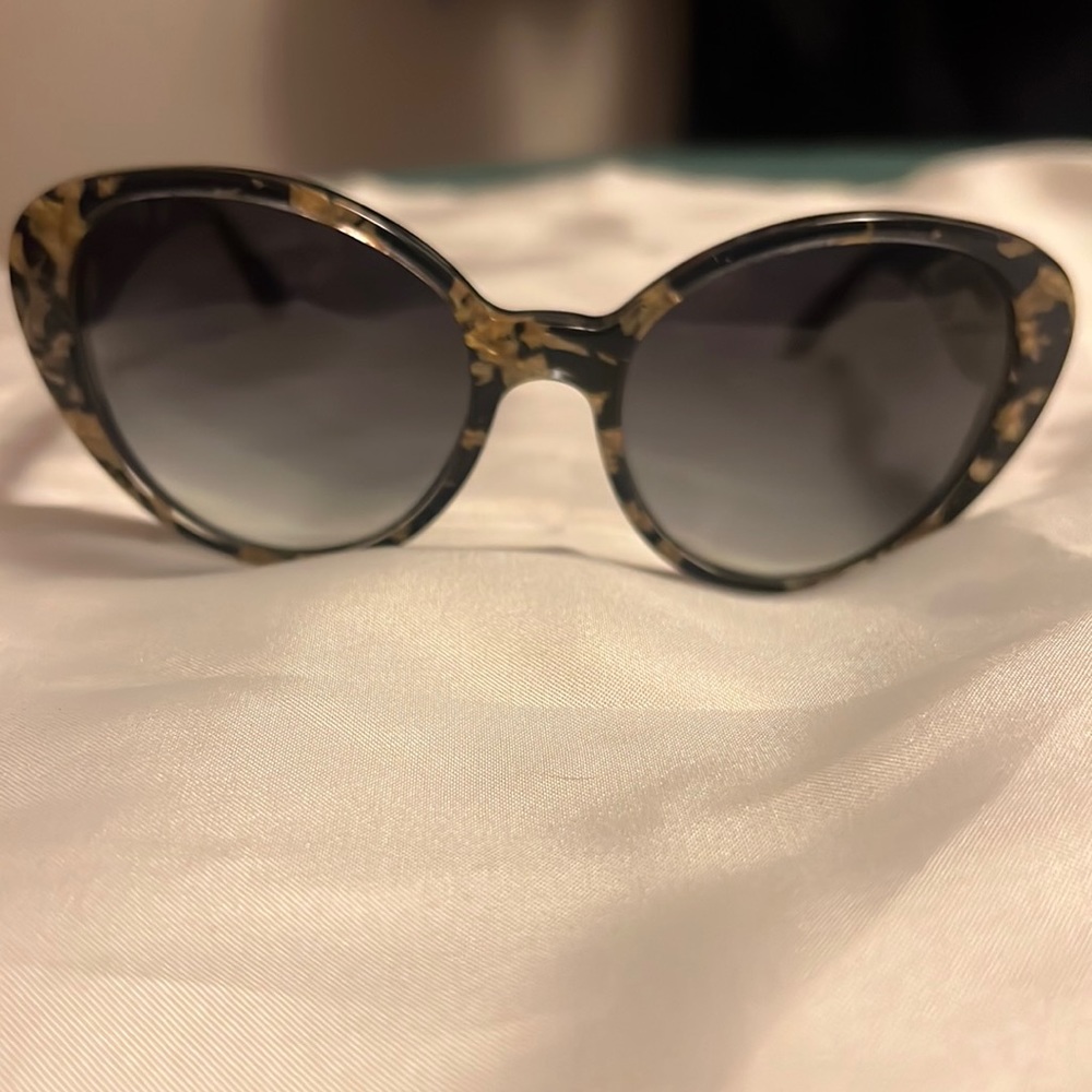 Black & Gold leaf Dolce & Gabbana cat eye sunglasses